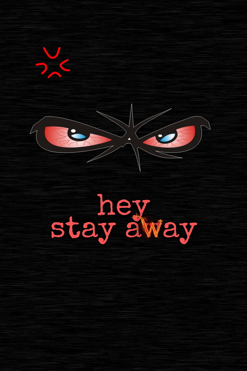 Stay away, eye, angry Black , whiskers, HD phone wallpaper