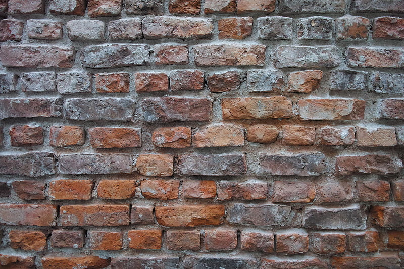 wall, brick, surface, texture, old, HD wallpaper