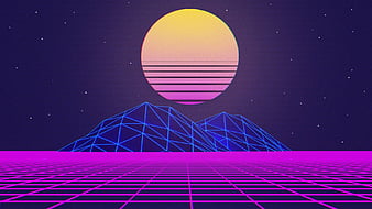 Purple Sunrise Vaporwave, HD wallpaper | Peakpx