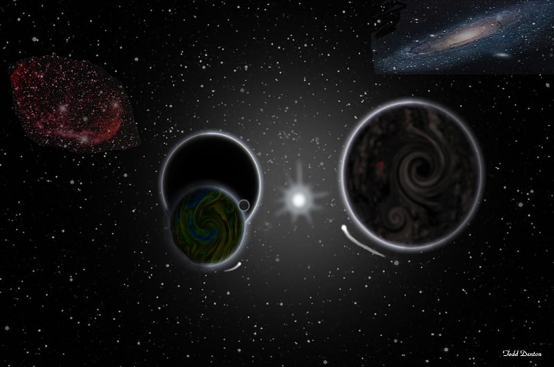 planets aligned wallpaper