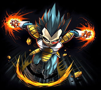 Download Vegeta unleashes his power to charge the Final Flash Wallpaper