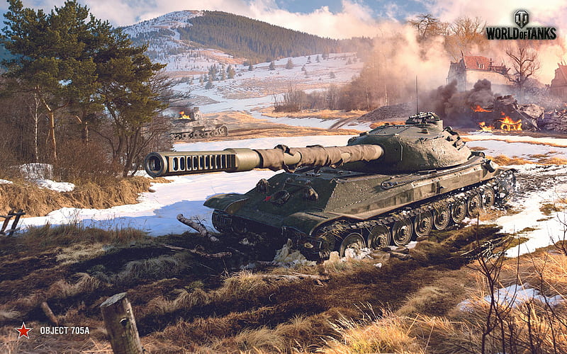 Object 705A, WoT, heavy tank, Soviet tanks, World of Tanks, HD wallpaper