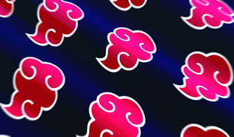 Clouds of fear, enemy, naruto, clouds, akatsuki, flag, HD