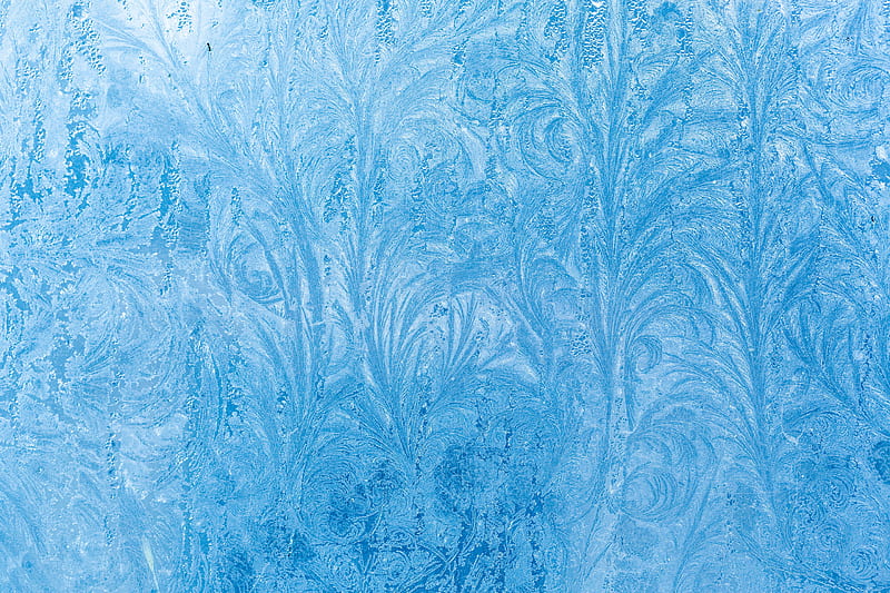 ice pattern, flower shape, snow, Abstract, HD wallpaper