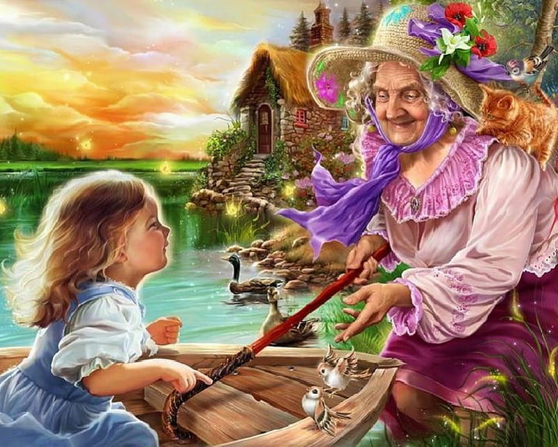Grandmother with granddaughter 1080P 2K 4K 5K HD wallpapers free  download  Wallpaper Flare
