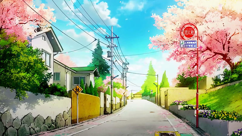 Anime neighborhood background Blank Template  Imgflip