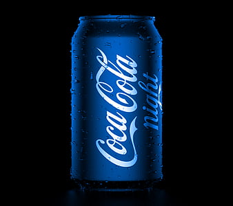 Coca Cola, blue, HD wallpaper