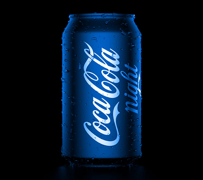 Coca Cola in blue