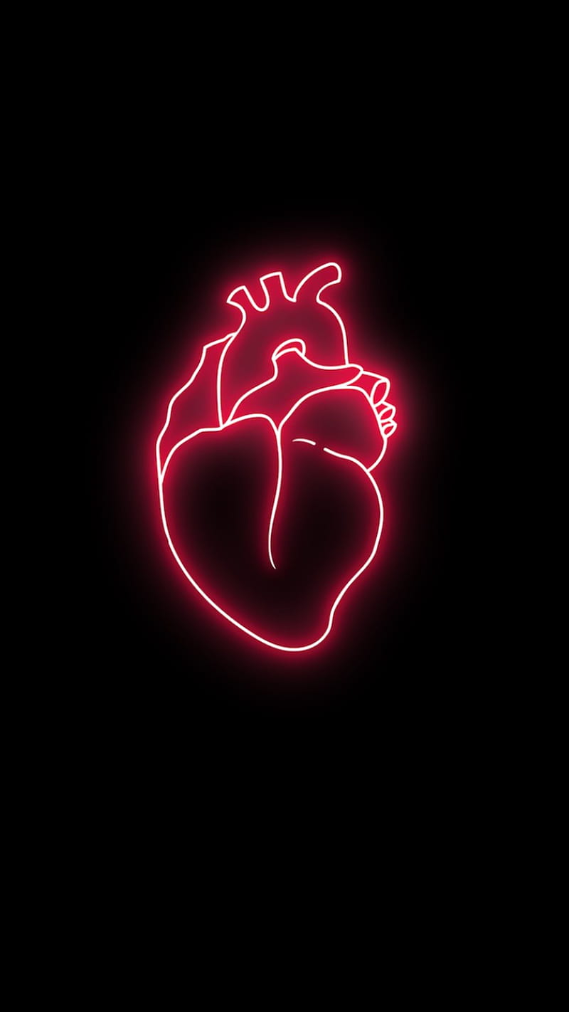 Corazón de neón, amor, corazon, lindas, amor, minimalistas, rojas, rojas,  Fondo de pantalla de teléfono HD | Peakpx
