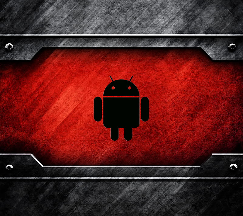 Android, google, metal, robot, steel, texture, HD wallpaper