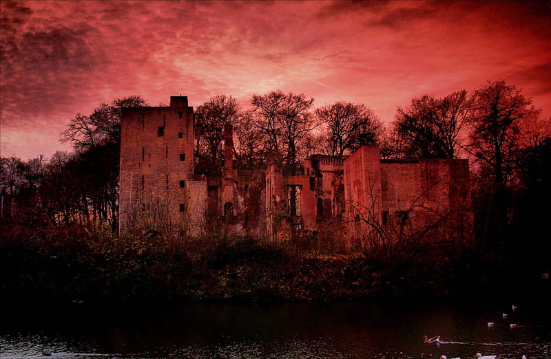Spooky Castle Stock - Public Domain, HD wallpaper
