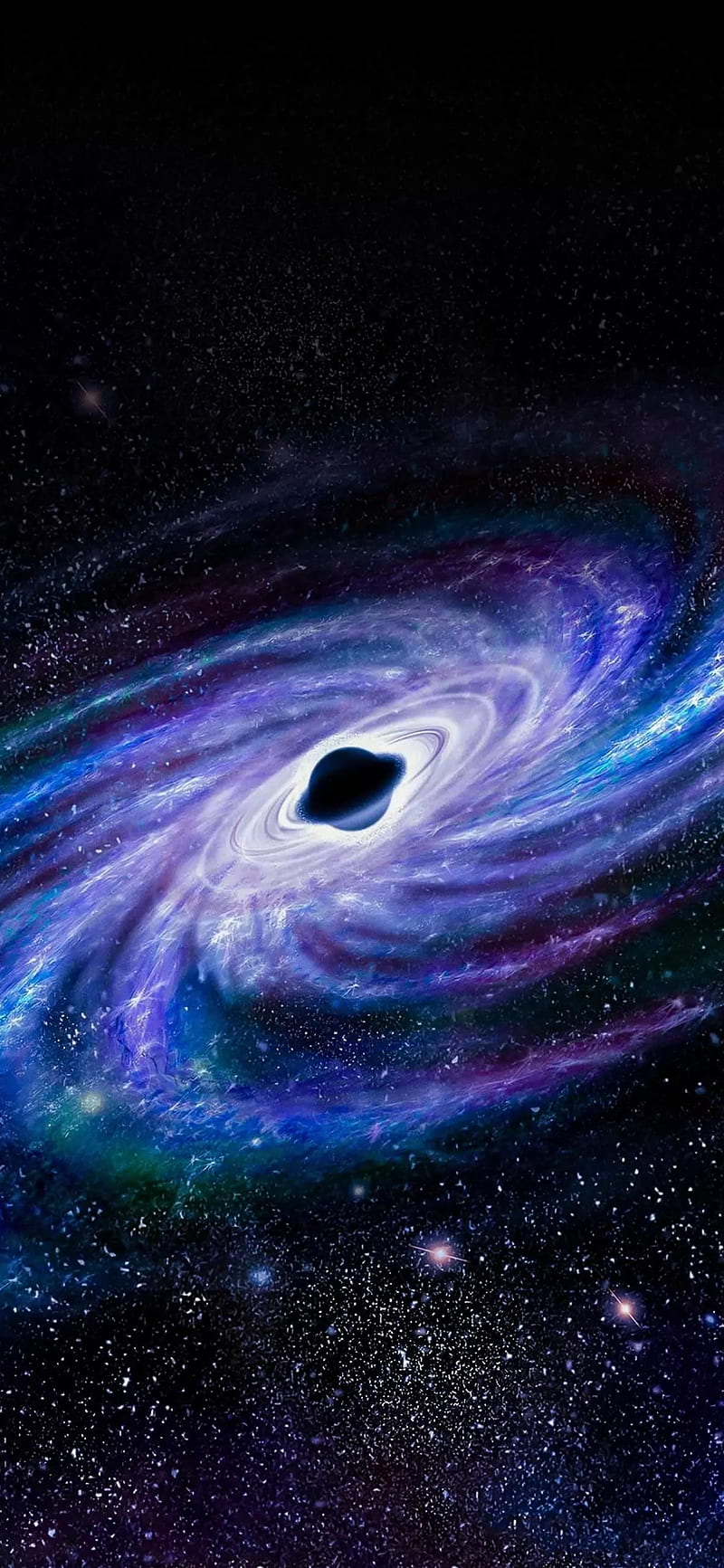 black hole phone wallpaper