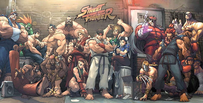Street Fighter - All Characters, streets fighter, ken, all characters, chun li, ryu, akuma, HD wallpaper