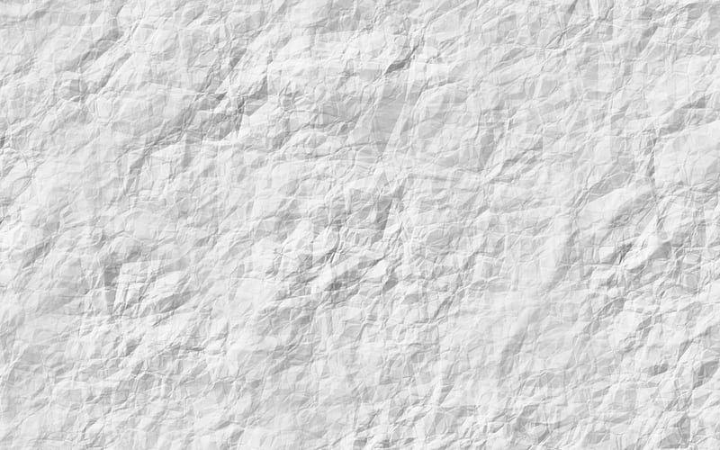 white crumpled paper, macro, white paper texture, white paper, vintage texture, crumpled paper, paper textures, HD wallpaper