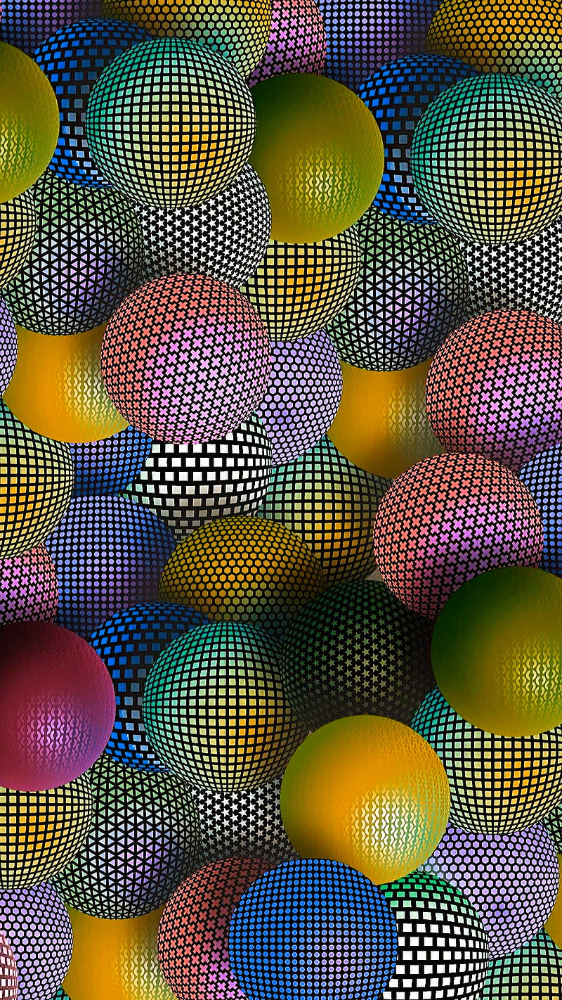 Balls, arts, colorful, round, texture, HD phone wallpaper | Peakpx
