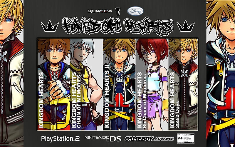 Kingdom Hearts: History, video game, riku, sora, roxas, kingdom hearts, kairi, HD wallpaper