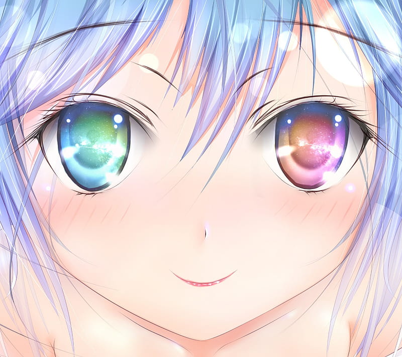 Anime Face, anime, cartoon, color, cute, drawn, eyes, face, happy, n6, HD  wallpaper | Peakpx