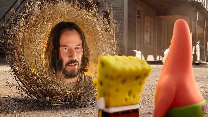 Keanu Reeves SpongeBob Movie, HD wallpaper