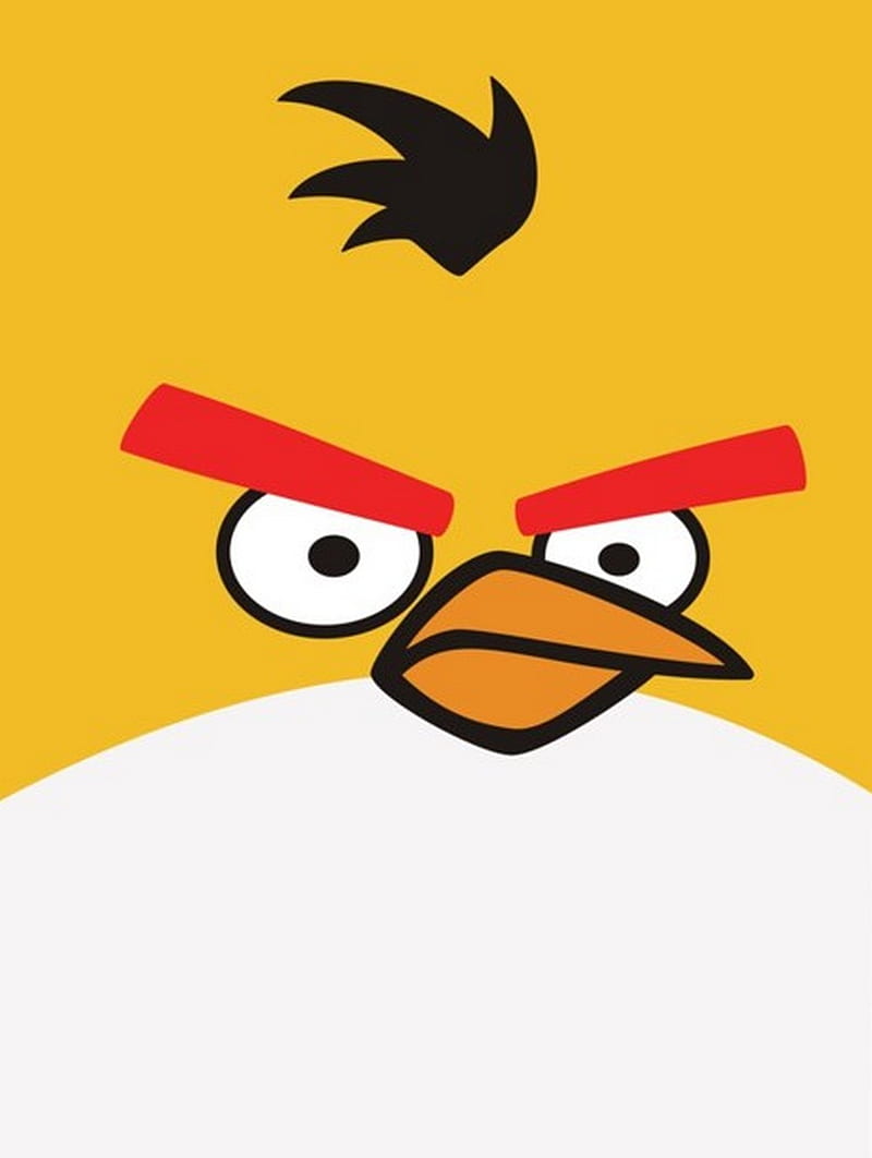 Angry Bird Yellow, birds, HD phone wallpaper