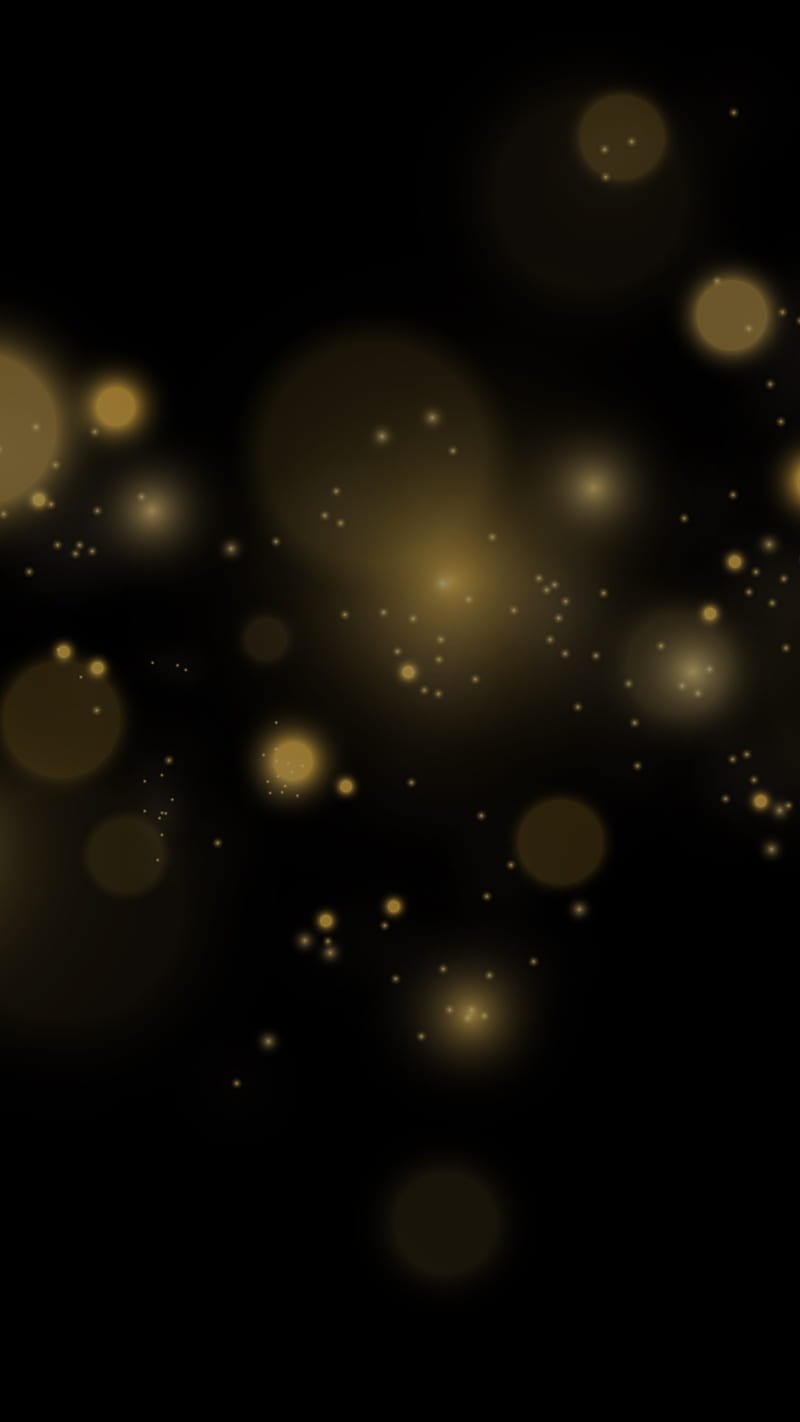 golden dust magic, Christmas, Diwali, amoled, black, farytale, gold, golden dust, light, HD phone wallpaper