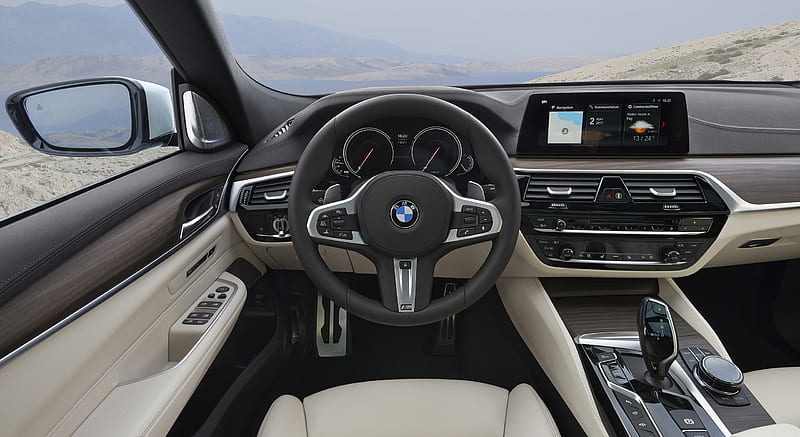 2018 BMW 6 Series 640i xDrive Gran Turismo - Interior, Cockpit , car, HD wallpaper