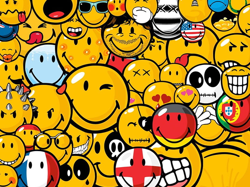SMILEY WORLD, WORLD, SMILEY, NATION, ABSTRACT, HD wallpaper