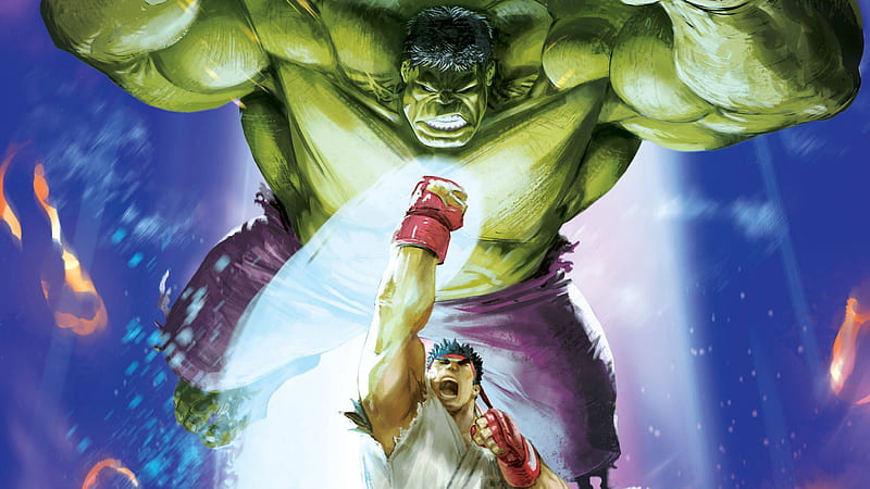 Hulk Vs Anime Guy, hulk, superheroes, artwork, digital-art, HD wallpaper