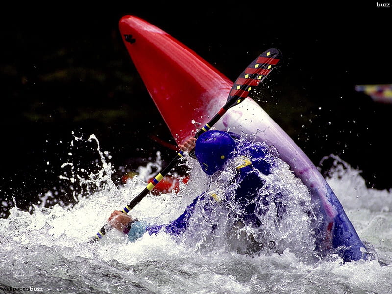 Kayaking-sport theme graphy, HD wallpaper
