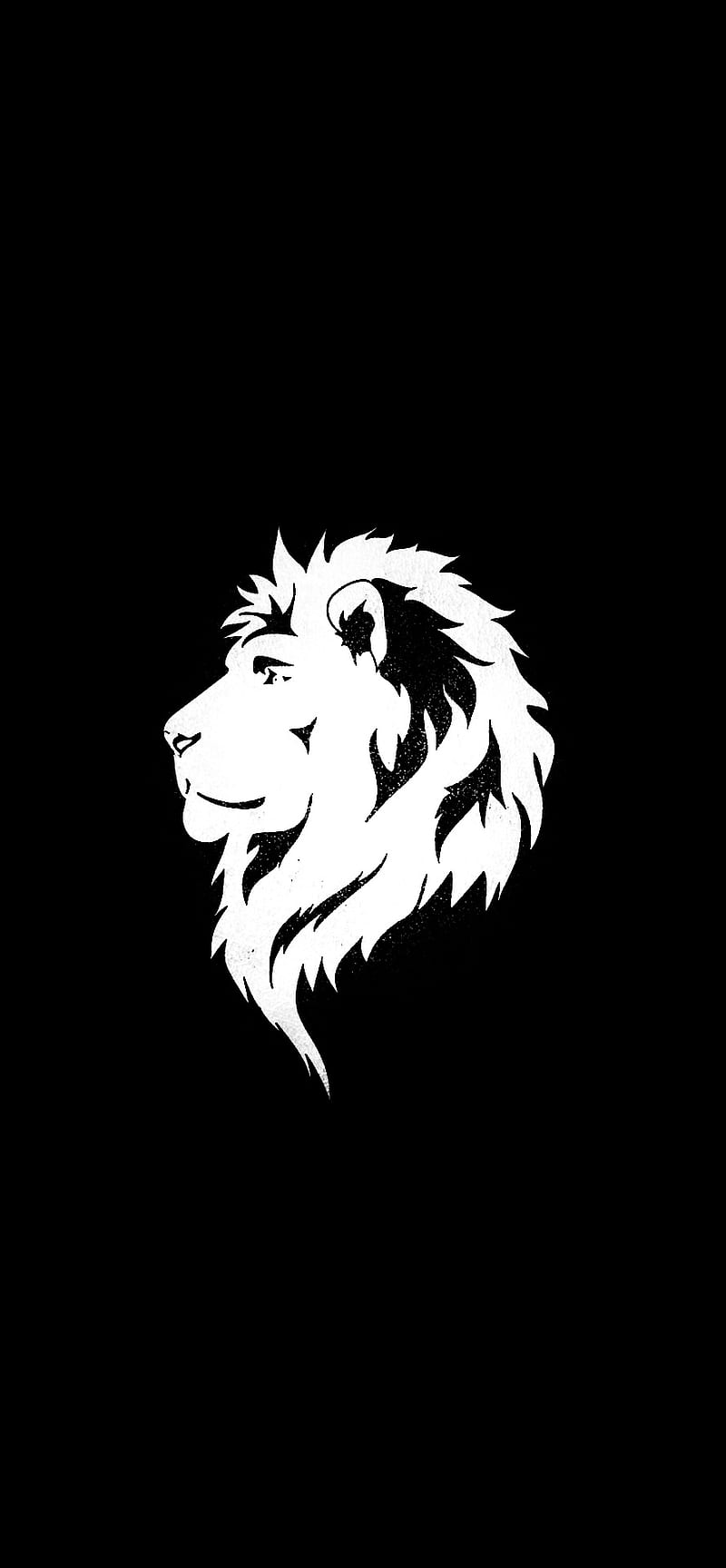 Lion logo, amoled, balayya, black, HD phone wallpaper