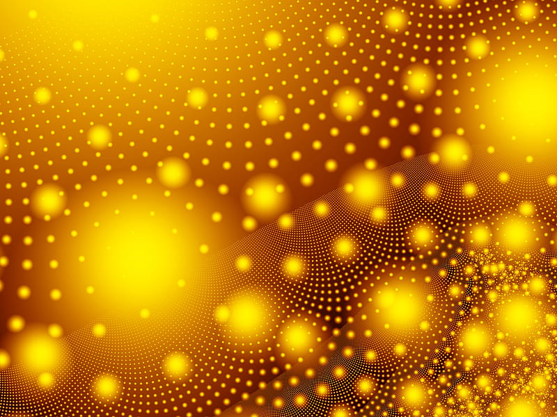 Dots, glare, glow, abstraction, yellow, HD wallpaper | Peakpx