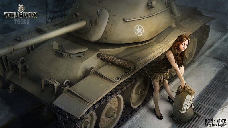 Girls in World of Tanks, Girls, Models, World, Tanks, HD wallpaper | Peakpx
