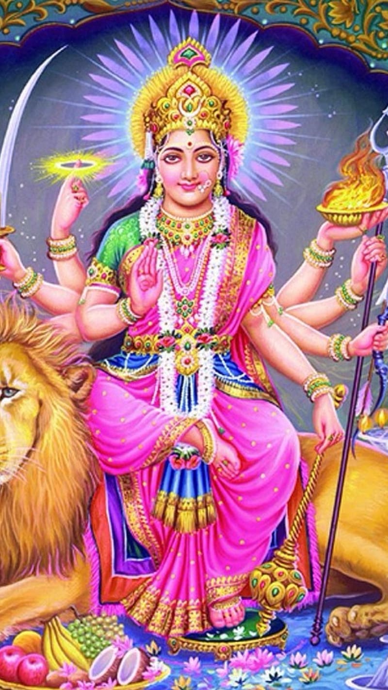 Durga Mata Ke, mata ji, mataji, lord, god, HD phone wallpaper