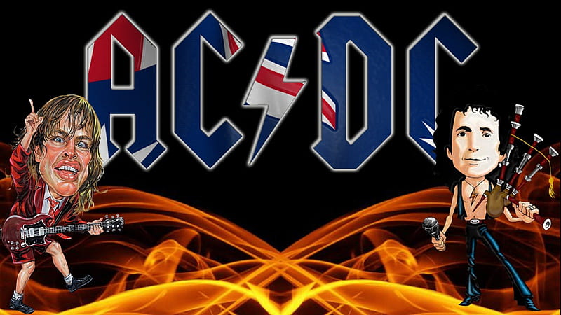 AC/DC , angus young, rock music, acdc, bon scott, HD wallpaper