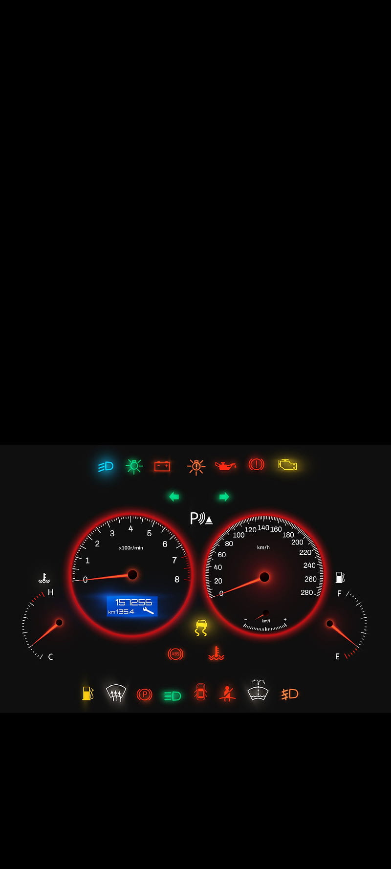 Led Speed meter, auto, carmeter, ledmeter, meter, rpm, speed, speedmeter, HD phone wallpaper