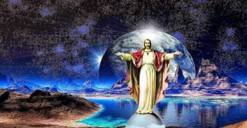 Supreme Creator, christ, jesus, universe, god, HD wallpaper