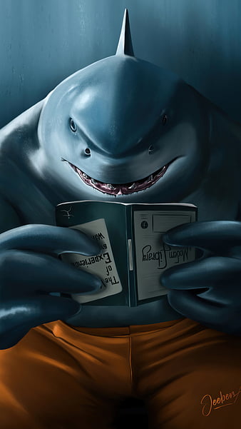 King Shark Suicide Squad 2021 4K Phone iPhone Wallpaper 6510b