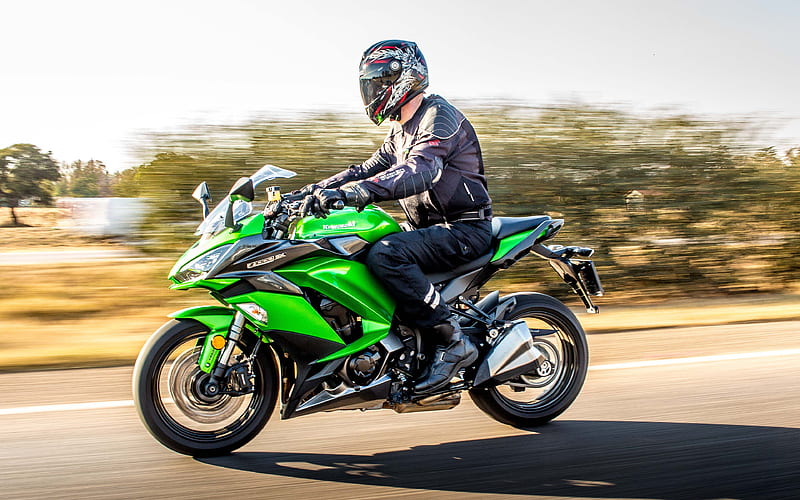 Kawasaki Z1000SX, 2017, Ninja 1000, green sportbike, new motorcycles, Kawasaki, HD wallpaper