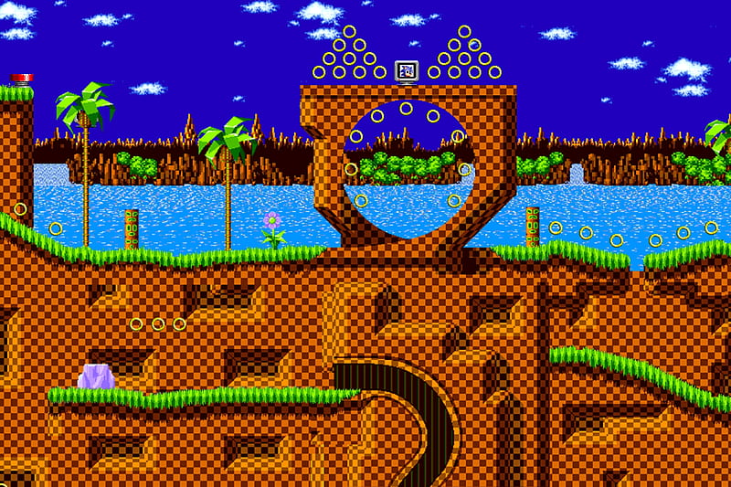 GREEN HILL ZONE, sonic, videogames, HD wallpaper