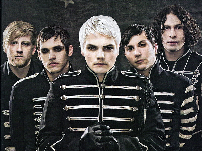 My Chemical Romance, black and white, emo, music, HD wallpaper | Peakpx