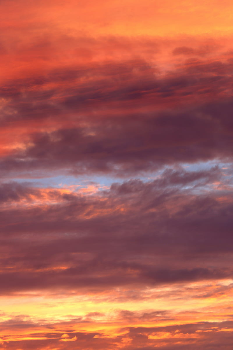 sunset, sky, clouds, bonito, HD phone wallpaper