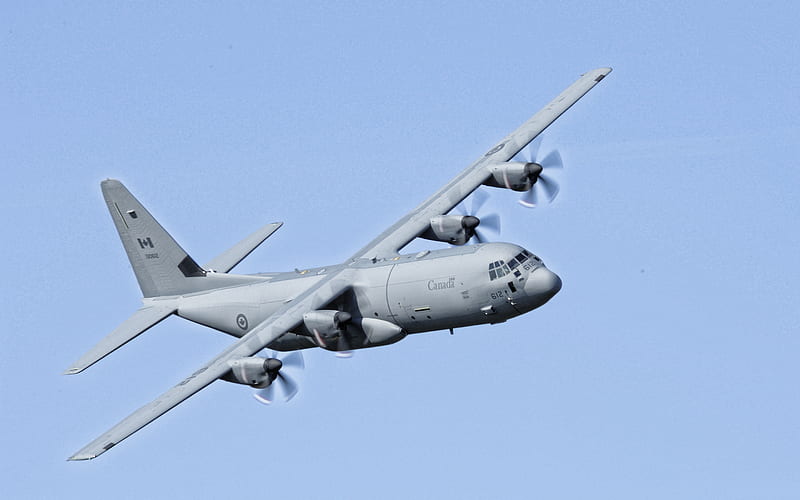 Lockheed C-130 Hercules, C-130J, military transport aircraft, Canadian Air Force, military aircraft, Canada, HD wallpaper