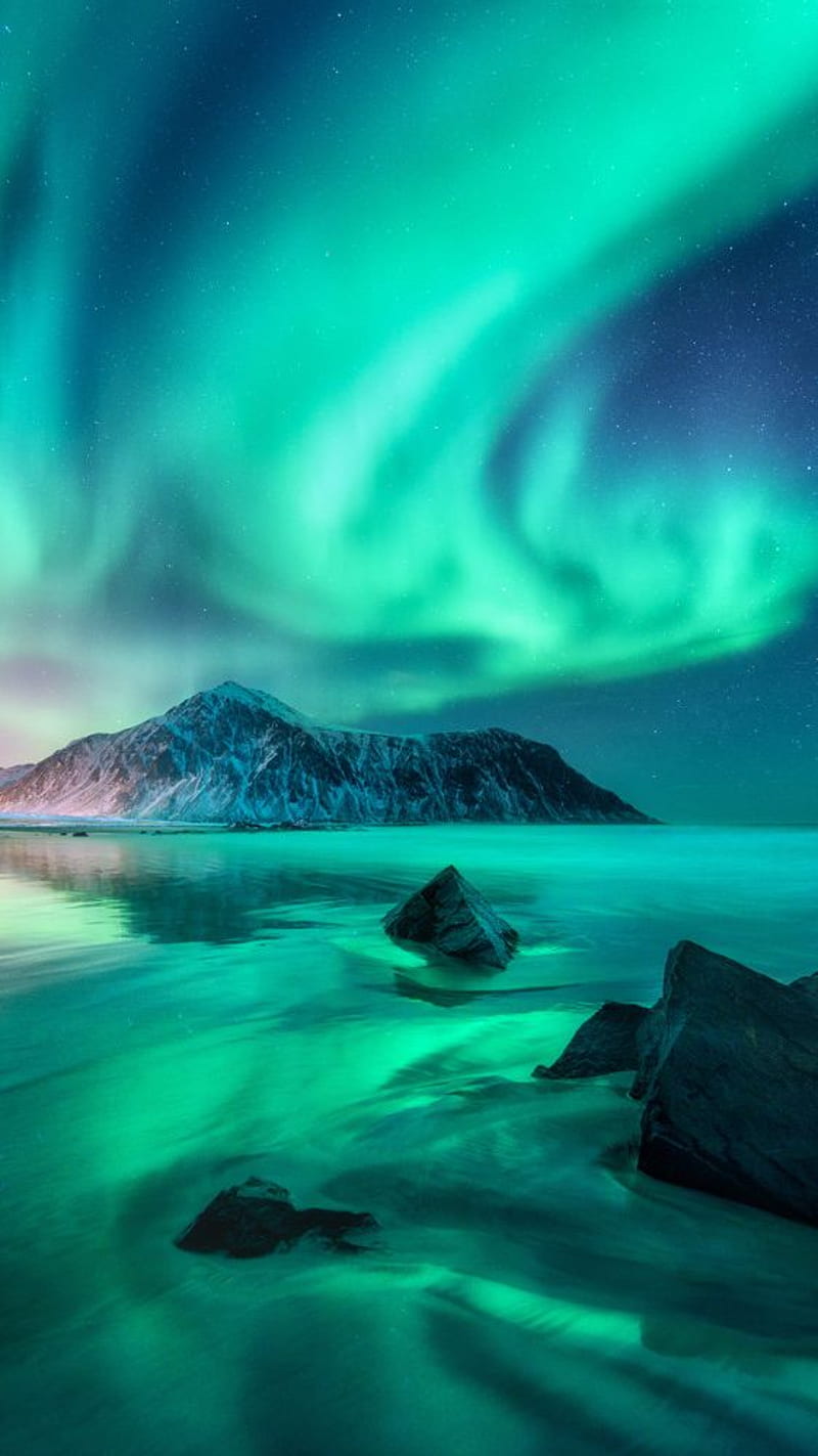 Aurora boreal, aurora boreal, norte, hermosa, Fondo de pantalla de teléfono  HD | Peakpx