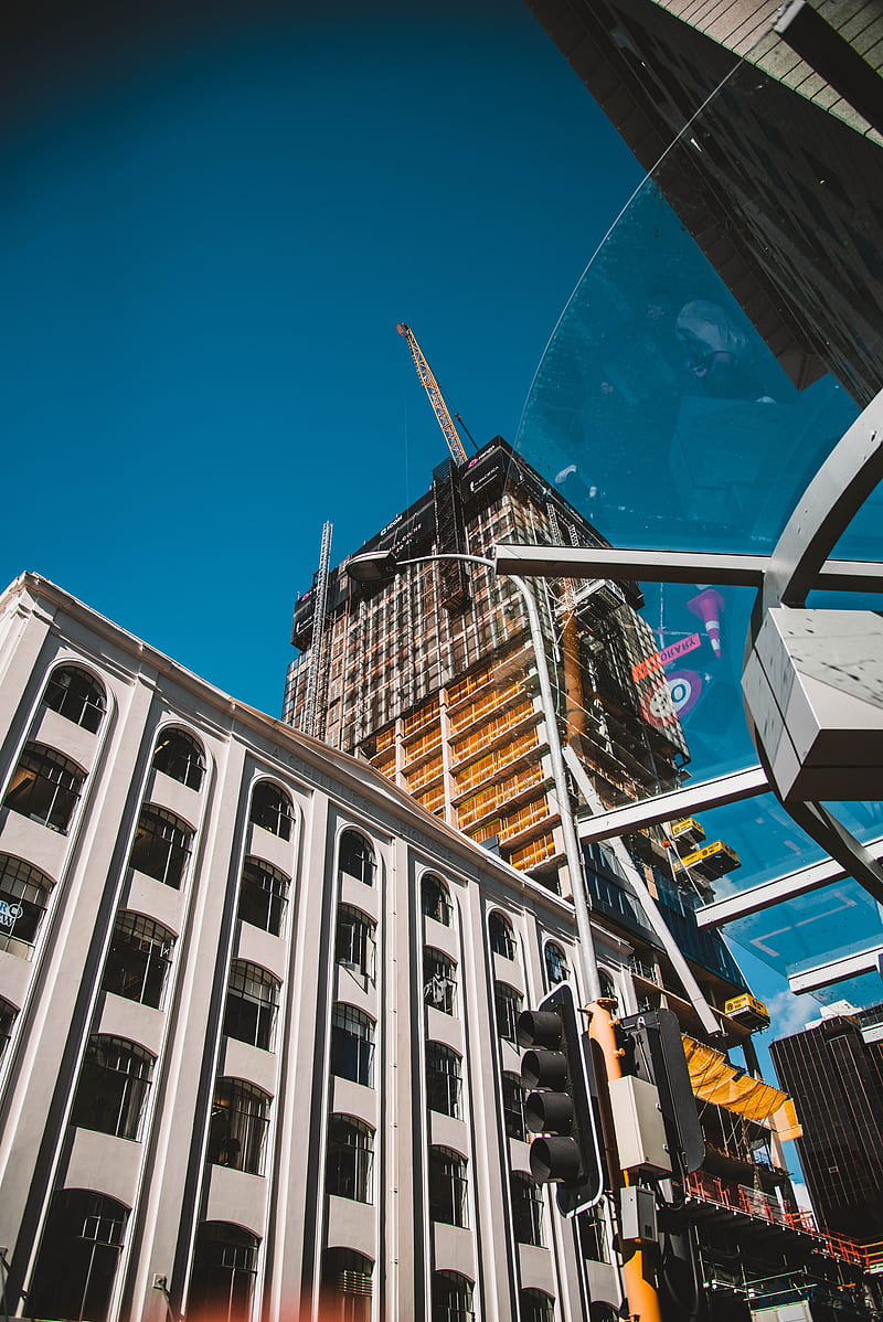 low angle graphy of high-rise building, HD phone wallpaper