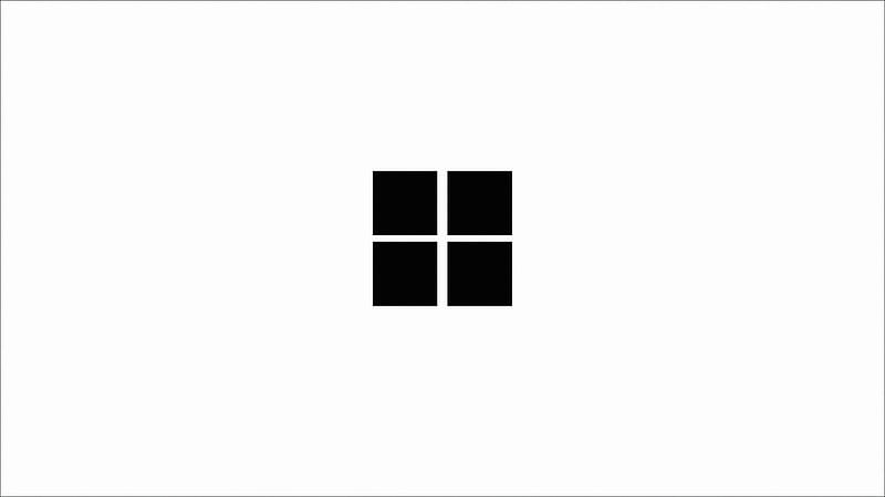 Minimalistic Windows Logo White , windows, computer, white, minimalism, minimalist, logo, HD wallpaper