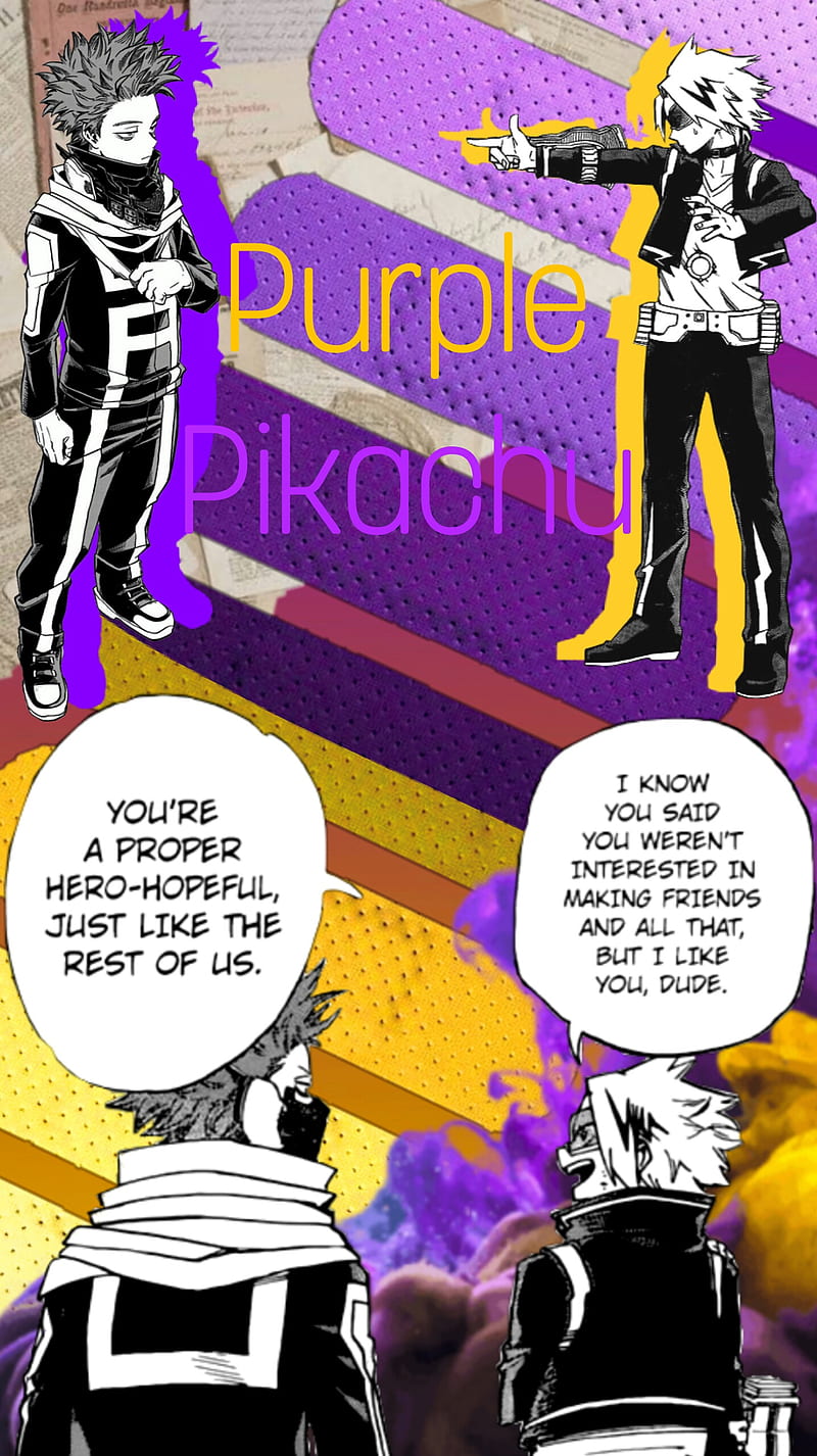 Purple Pikachu Shinkami Denki Kaminari Mha Shinso Hitoshi Denki 40950 ...