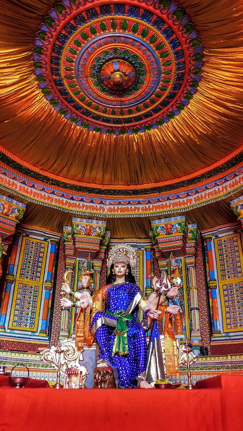 Maa Durga, Hinduism, Faith, HD phone wallpaper