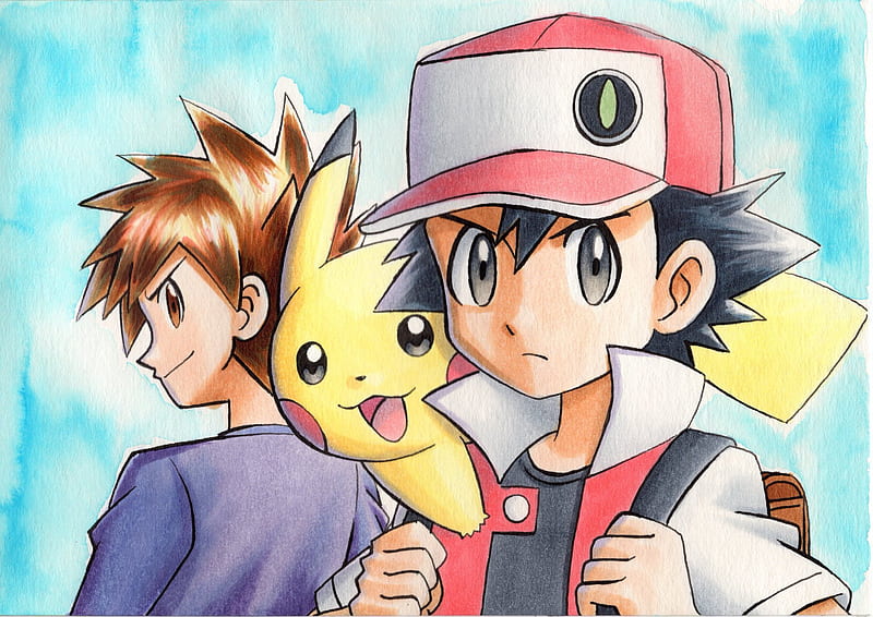 Pikachu and Ash  Pokemon red, Anime, Pokemon