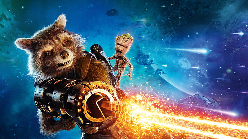 Baby Groot And Rocket Raccoon Guardians Of The Galaxy Vol 2 , baby-groot, rocket-raccoon, movies, groot, guardians-of-the-galaxy-vol-2, guardians-of-the-galaxy, 2017-movies, HD wallpaper
