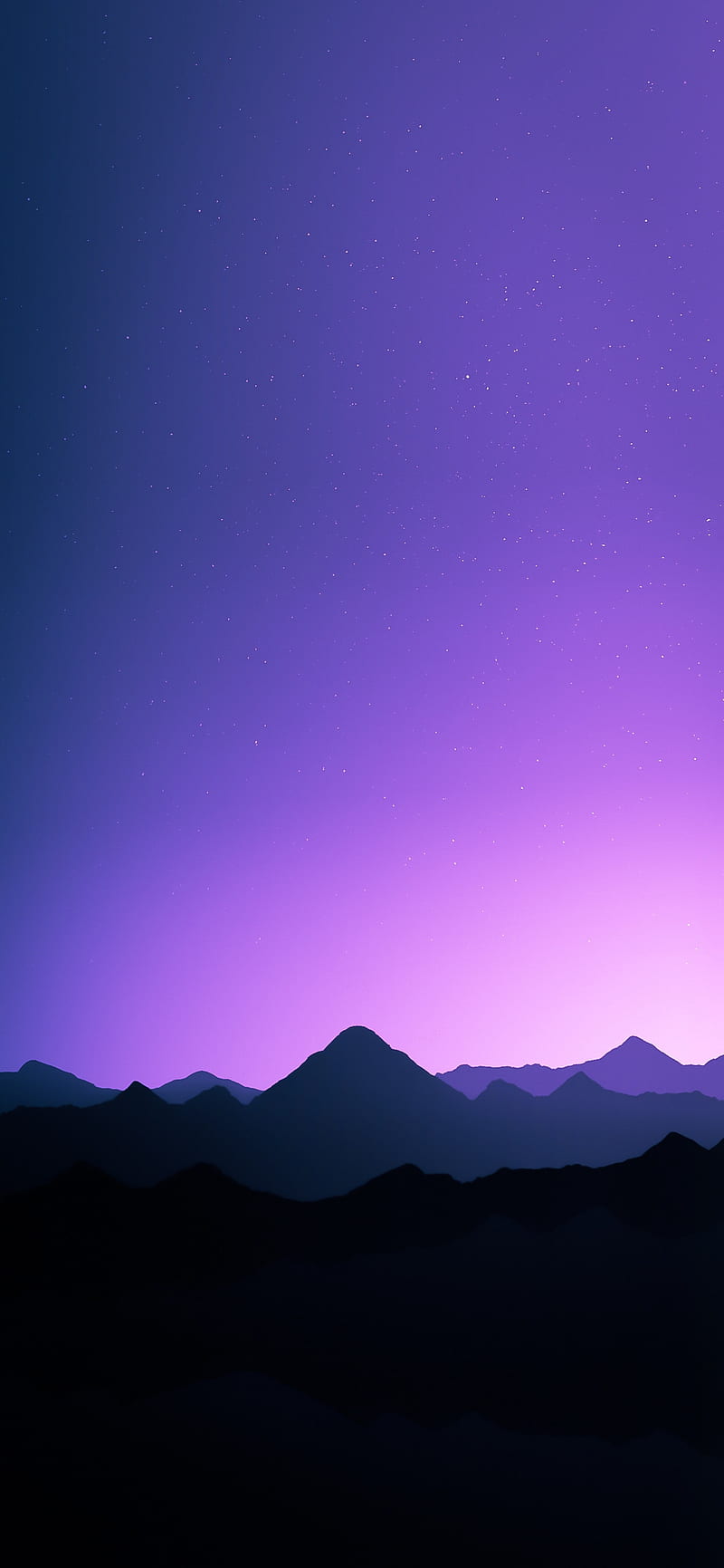 Mountains Shadow, amoled, beautiful mountain, nature, view, violet, HD phone wallpaper