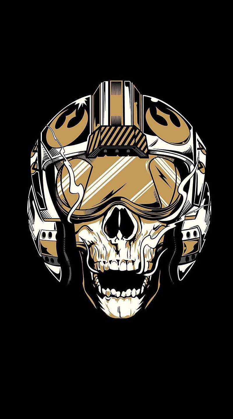 Skull, helmet, motorcycle, HD phone wallpaper | Peakpx